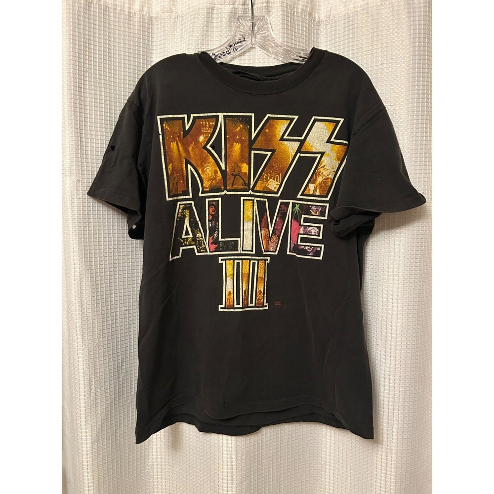 VTG 1993 Kiss Alive III T-shirt Size Large Single Stitch